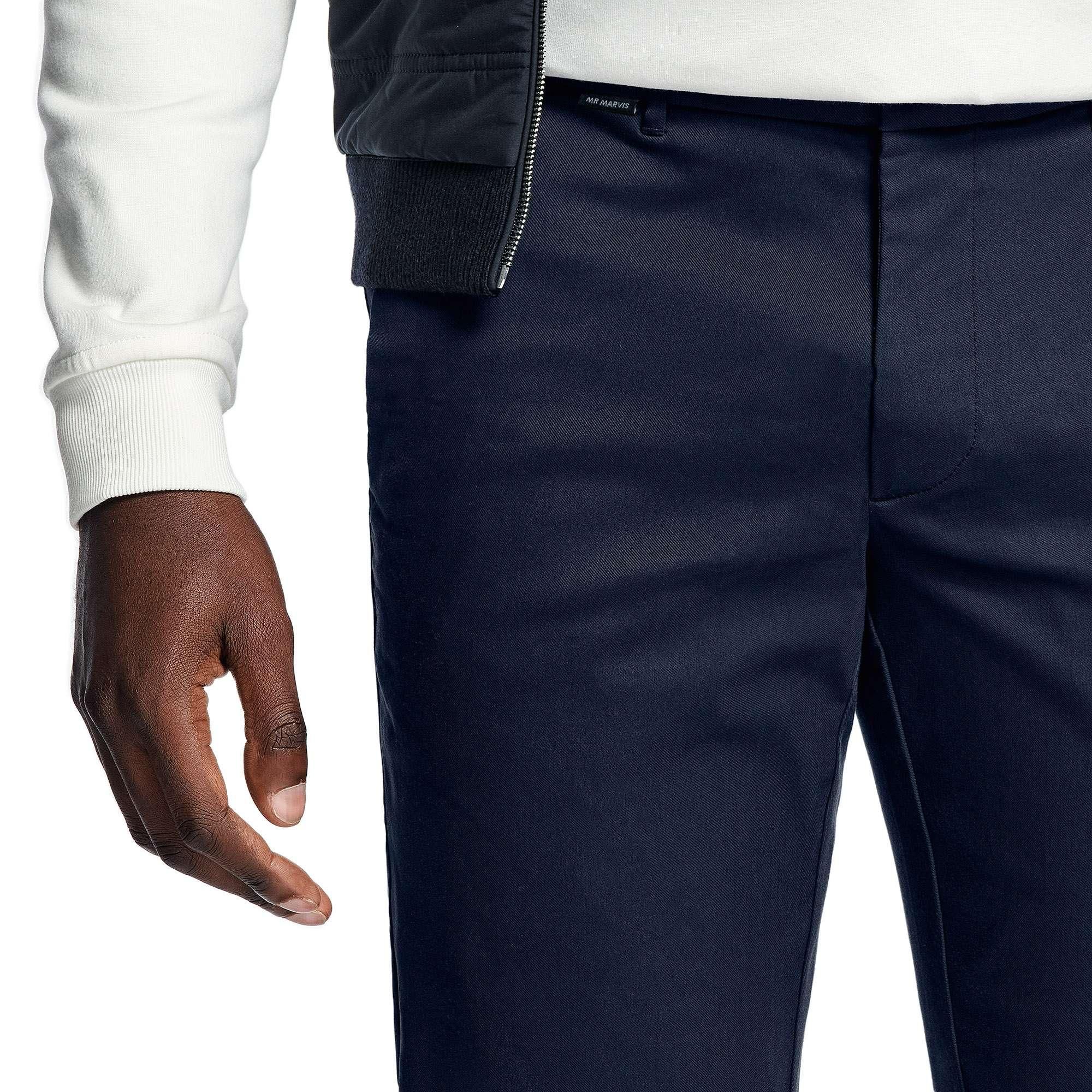 Fursac Pantalon élastiqué en crêpe de laine Taille XS Homme
