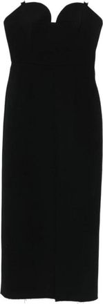 Givenchy Sweetheart Neckline Dress - Dames - Casual kleedjes - Zwart - M - Wol - Kleedjes