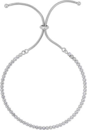 Tresorra Sterling Silver CZ Tennis Friendship Bracelet
