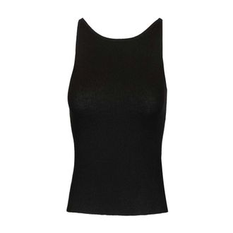 Lisa Yang Lynette Cashmere Top - female - Lisa Yang - Sleeveless Tops - Black - M - Tops