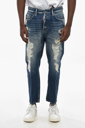 Dsquared2 Jeans Bro Fit in Denim Distressed 16cm Dsquared2