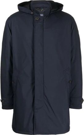 Polo Ralph Lauren Blauwe Gevoerde Pufferjas - Heren - Parka Jassen - Blauw - 2XL - Polyester - Jassen