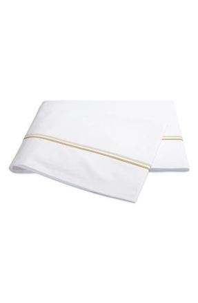 Matouk Essex Flat Sheet in Champagne at Nordstrom, Size Full
