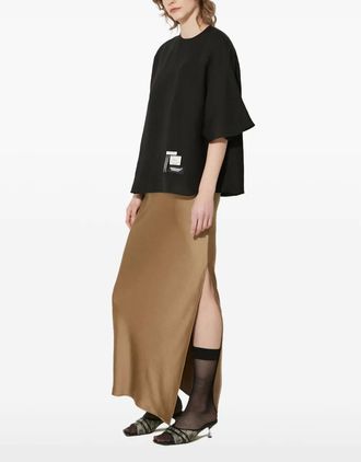 Undercover Top boxy con decorazione a catena - Nero