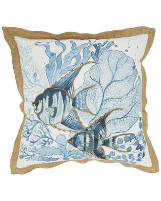 Saro Lifestyle Outdoor Fish Pillow