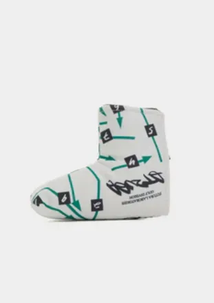 Malbon Golf Futura Blade Golf Putter Cover In White