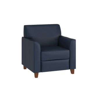 Flash Furniture HERCULES Diplomat Series Navy LeatherSoft Chair