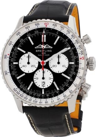 Breitling Navitimer B01 Chronograph Automatic Black Dial Mens Watch AB0137211B1P1