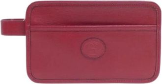Gucci Pre-owned Clutches, female, Red, Size: ONE SIZE Pre-owned Vintage Leather Clutch
