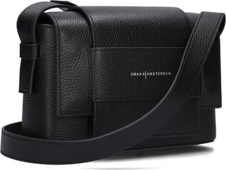 Smaak Tassen, Dames, Zwart, ONE Size, Leer, Megan Crossbody Bag