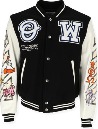 Off-white Off White Mens Black/White Jacket