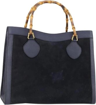Gucci Pre-owned Handbags, female, Blue, Size: ONE SIZE Pre-owned Vintage Tote Bag