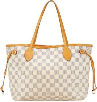 Louis Vuitton White Pvc Leather Tote Bag (Pre-Owned)