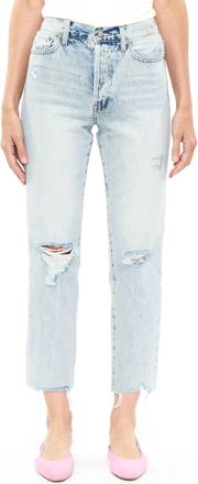Pistola Denim Charlie High Rise Straight Jeans In Hysteria Distressed