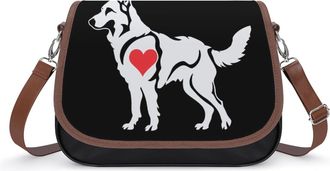 Generic German Shepherd Dog Crossbody Bags for Women Shoulder Messenger Bag Purse Handbags