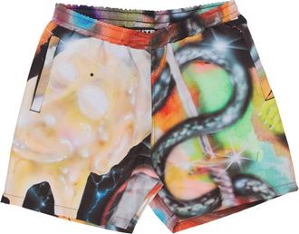 Iuter Gedrukte zwemshorts met mesh-ondergoed - Heren - Strandmode - Veelkleurig - S - Polyester - Badmode