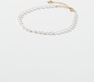 Simons Womens Pearly-bead anklet