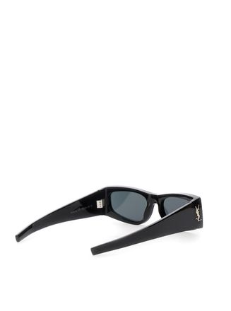 Saint Laurent 803745 Cassandre Logo Acetate Sunglasses - Black