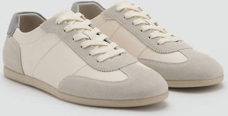 Mango Sneaker pelle combinate bianco - Uomo - 40 - MANGO MAN