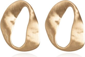 Cult Gaia Rue Mini Oorbellen - Dames - Oorbellen - Geel - ONE Size - Satijn - Accessoires