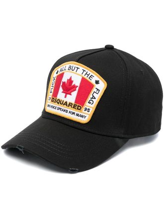 Dsquared2 Cappello da baseball Canadian flag - Nero