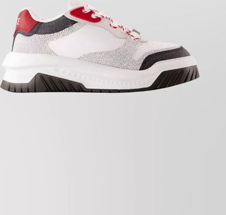 Versace odissea sneakers leather chunky sole lace-up