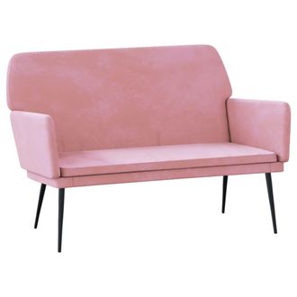 vidaXL Banco De Terciopelo Rosa 108x79x79 Cm Vidaxl