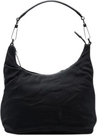 Gucci Pre-owned Shoulder Bags, female, Black, Size: ONE SIZE Pre-owned Vintage Nylon Shoulder Bag