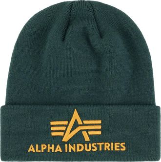 Alpha Industries Skim&uuml;tze ALPHA INDUSTRIES 3D Beanie, Gr. onesize, gr&uuml;n (force gr&uuml;n), Obermaterial: 100% Polyacryl, M&uuml;tzen Skim&uuml;tze
