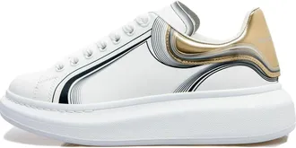 Alexander McQueen Oversized Sneaker White Vanilla Black 750336WIDJP8834