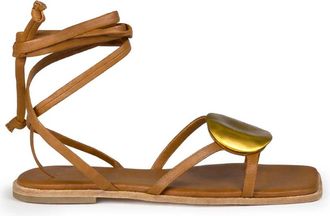Vic Mati&eacute; Schoenen, Dames, Bruin, 40 EU, Leer, G42 Vierkante Open Sandaal