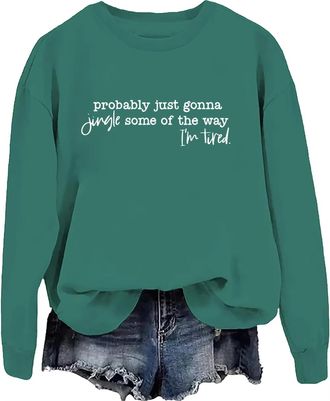Generic Probably Just Gonna Jingle Some Of The Way Im Tired Sweatshirt Probably Just Gonna Jingle Some Of The Way Im Tired Shirt Retro Christmas Shirt Merry C