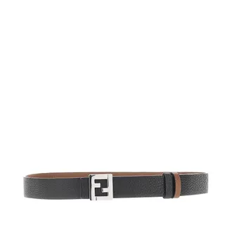 Fendi FF leather reversible belt Man 100