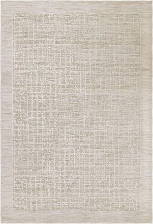 Novatrend Alfombra tejida plana moderna beige 120x160 cm