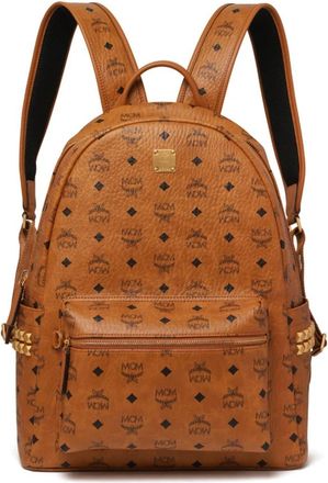 MCM Stark Backpack - Dames - Rugzakken - Bruin - ONE Size - Leer - Tassen