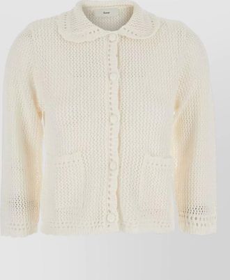 Dunst linen blend cardigan