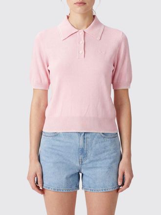 A.P.C. A. P.C. Polo in maglia di cotone con colletto e bordi a costine
