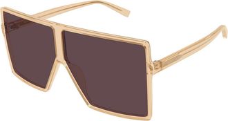 Saint Laurent SL 909 BETTY S 004 Womens Sunglasses Yellow Size 63 - Free RX Lenses - Free RX Lenses