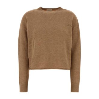 Autry Main Sweater - Dames - Ronde hals truien - Bruin - XS - Wol - Truien & Vesten