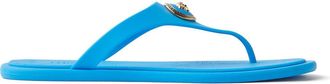 Versace Medusa Flip Flop in Turquoise Versace Gold at Nordstrom, Size 37