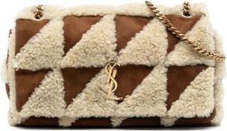 Saint Laurent Pre-owned Shoulder Bags, female, Multicolor, Size: ONE SIZE Pre-owned Suede Shoulder Bag