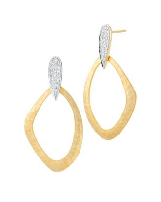 I.Reiss Company 14K 0.22 Ct. Tw. Diamond Dangling Earrings