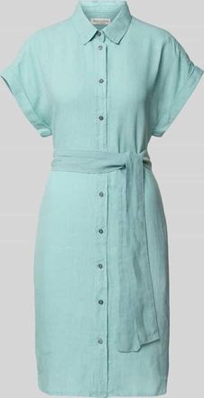 Marc O'Polo Tailliertes Freizeitkleid aus reinem Leinen in Mint, Gr&ouml;&szlig;e 38