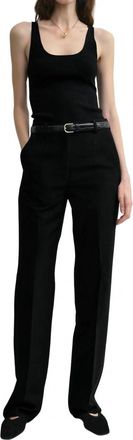 Toteme Straight Suit Trouser In Black