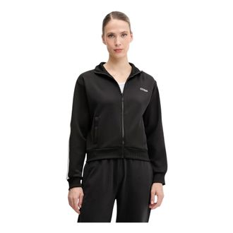 Guess Dames, Sweatshirts & Hoodies, Zwart, Maat: L Spandex