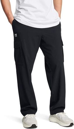 Under Armour Vibe Woven Cargo Pants Mens Clothing Black/White : SM, Polyester