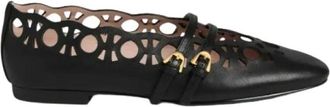 Coccinelle Schoenen, Dames, Zwart, 38 EU, Leer, Risako Ballerina
