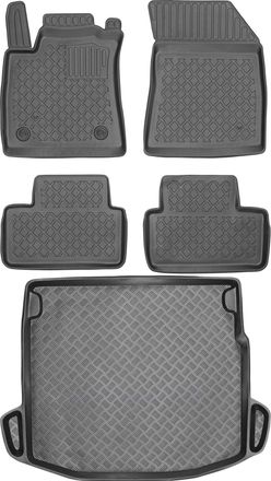 OEM Renault Megane Iv Estate A Partir De 2015 Set - Alfombrillas Para Coche + Alfombrilla Para Maletero
