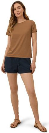 Pact Organic Cotton Softspun Crew Neck Tee in Brown Sugar at Nordstrom, Size X-Large