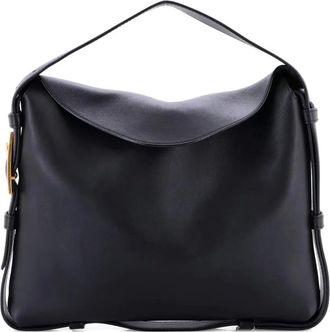 Bottega Veneta Cradle leren medium schoudertas - Zwart